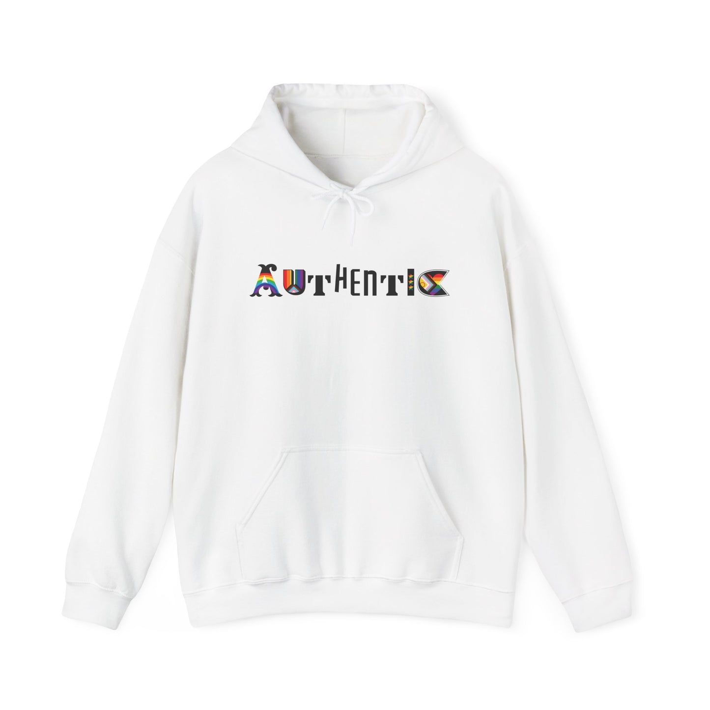 AUTHENTIC PRIDE HOODIE (Unisex, White)