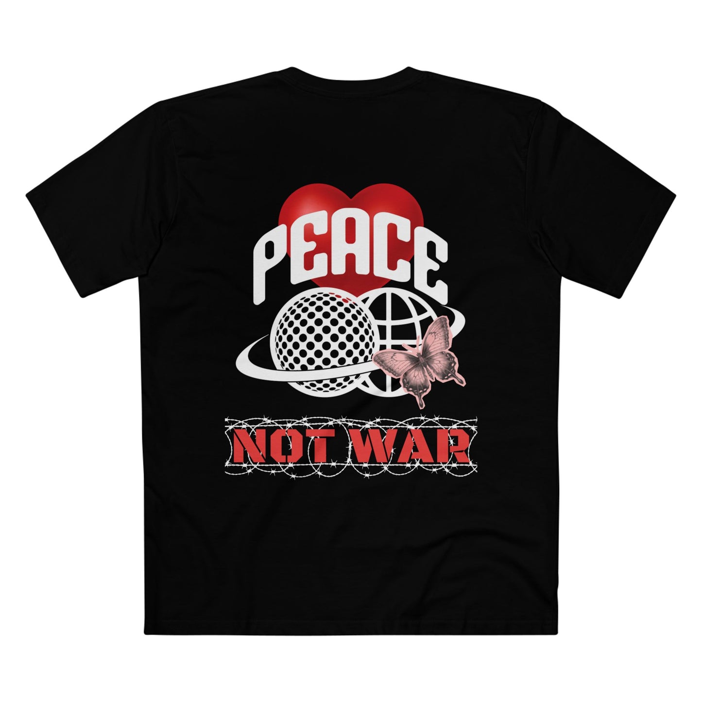 PEACE TEE (Men, Black)