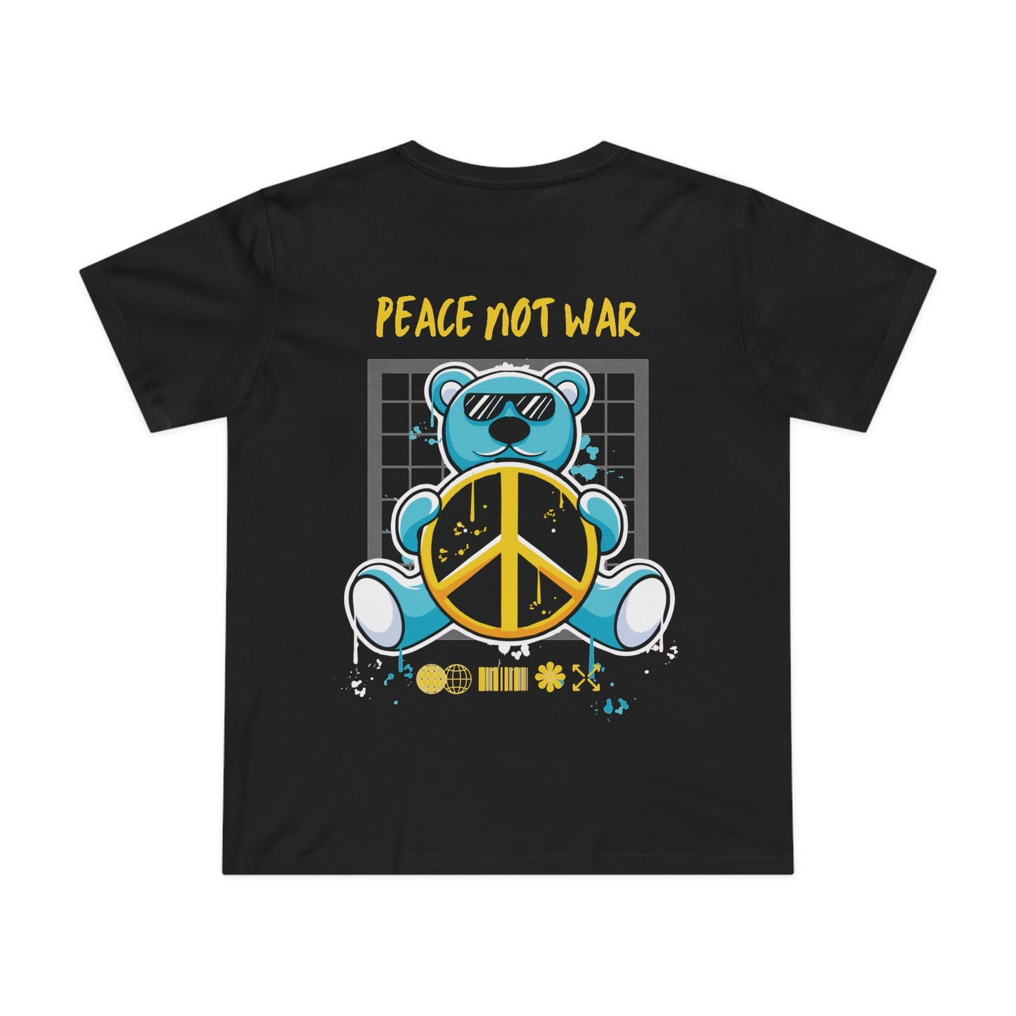 PEACE TED TEE (Women, Black)