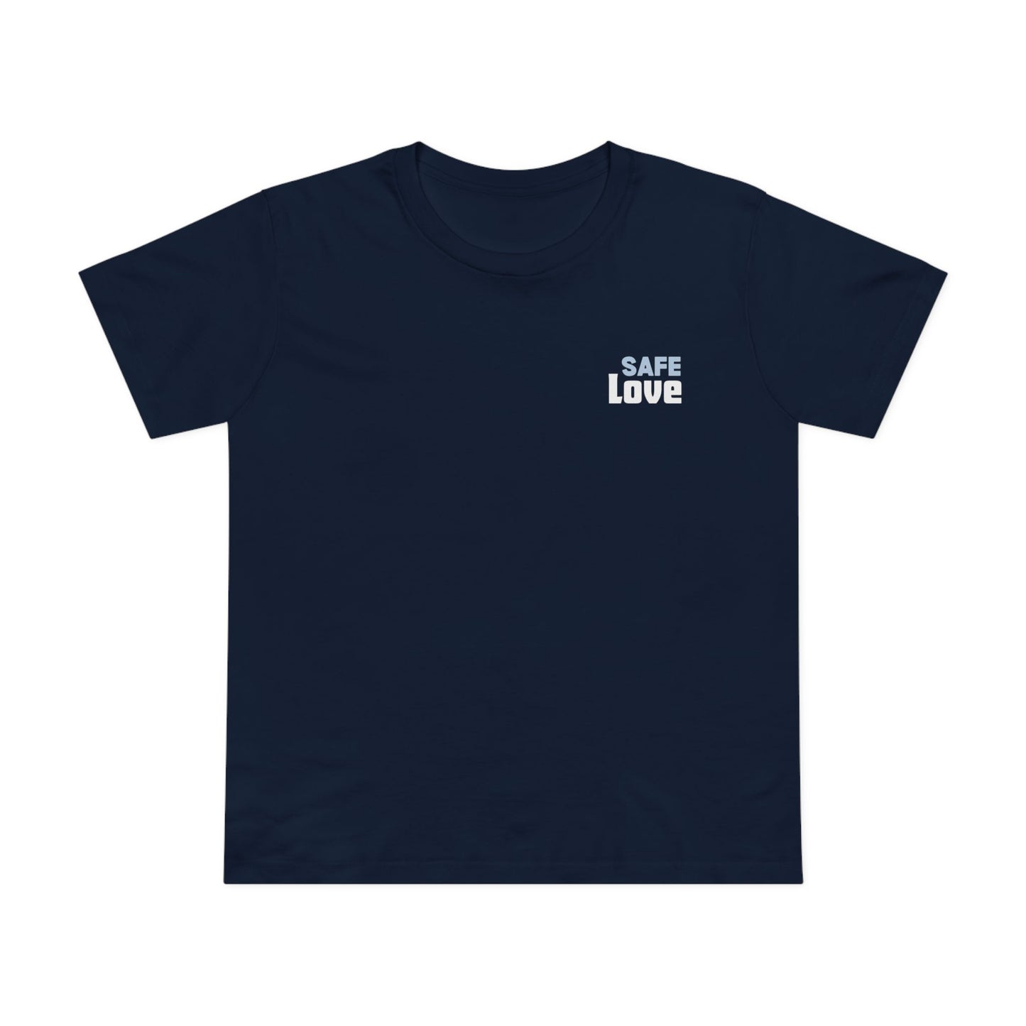 SAFE LOVE TEE (Women, Navy)