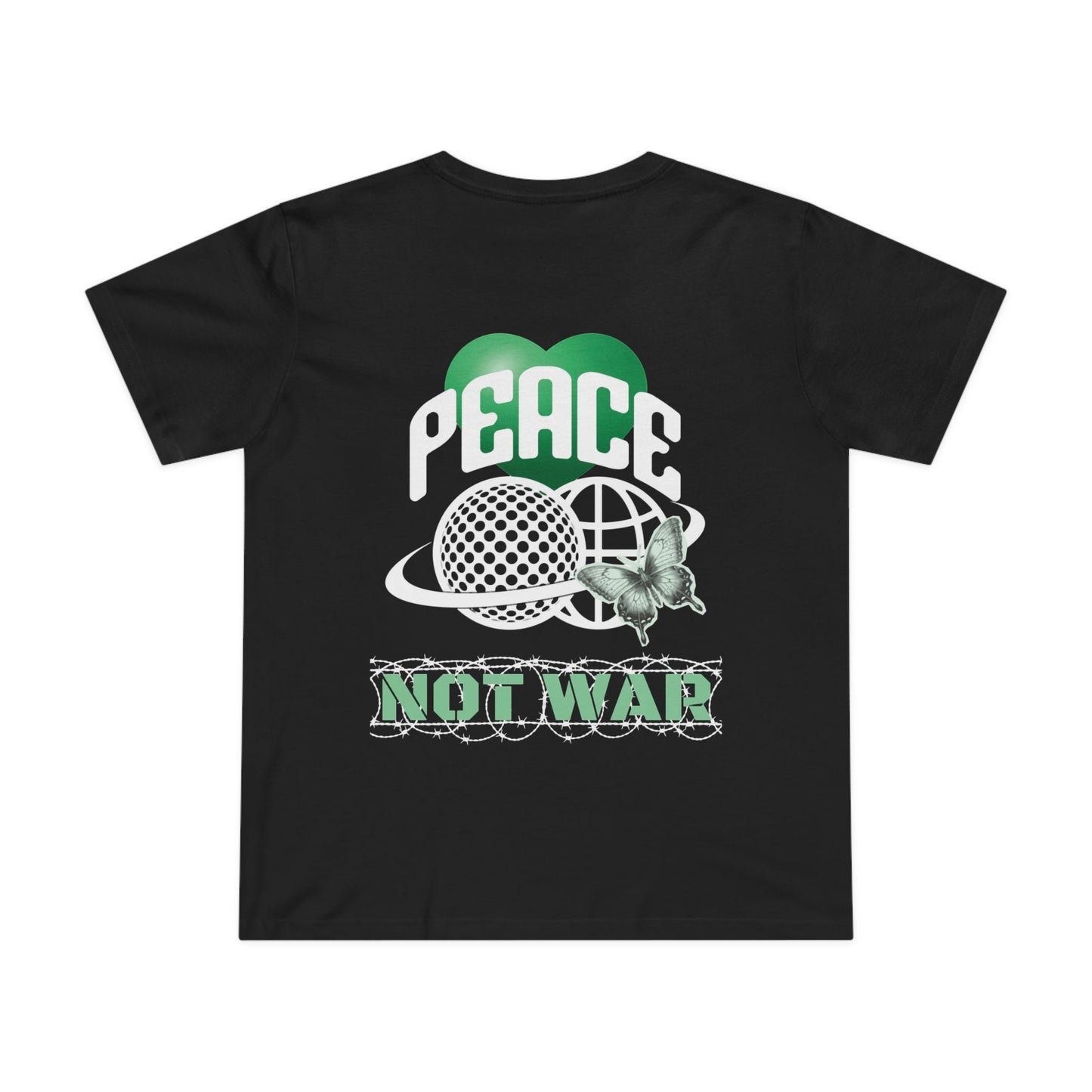 PEACE TEE (Women, Black)