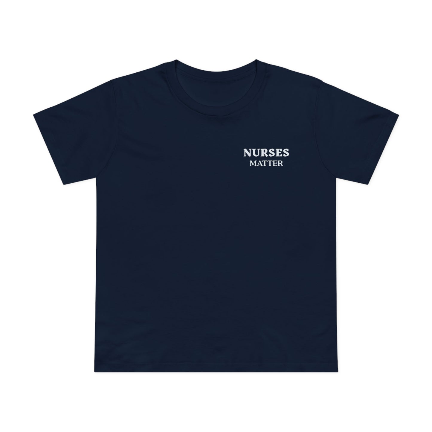 NURSES TEE (Women, Navy)