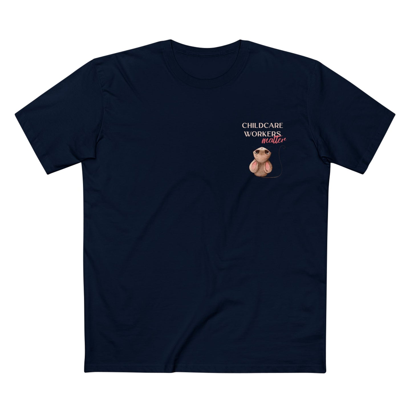 CHILDCARE TEE (Men, Navy)