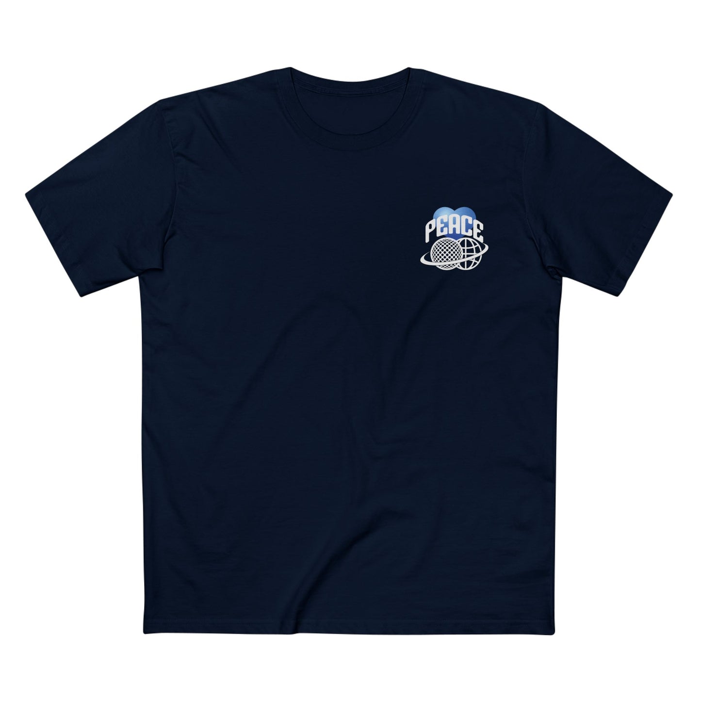 PEACE TEE (Men, Navy)