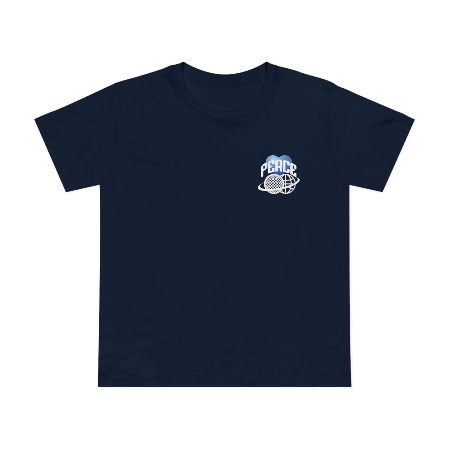 PEACE TEE (Women, Navy)