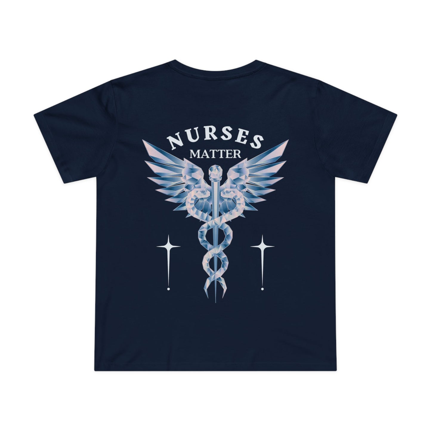 NURSES TEE (Women, Navy)
