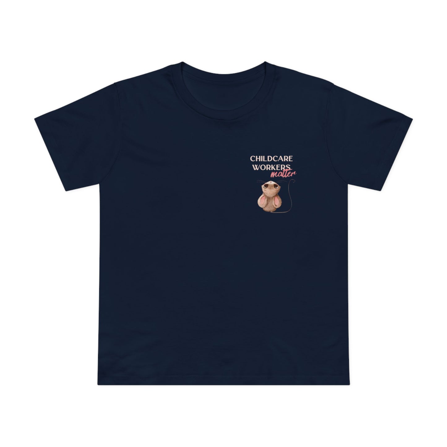 CHILDCARE TEE (Women, Navy)