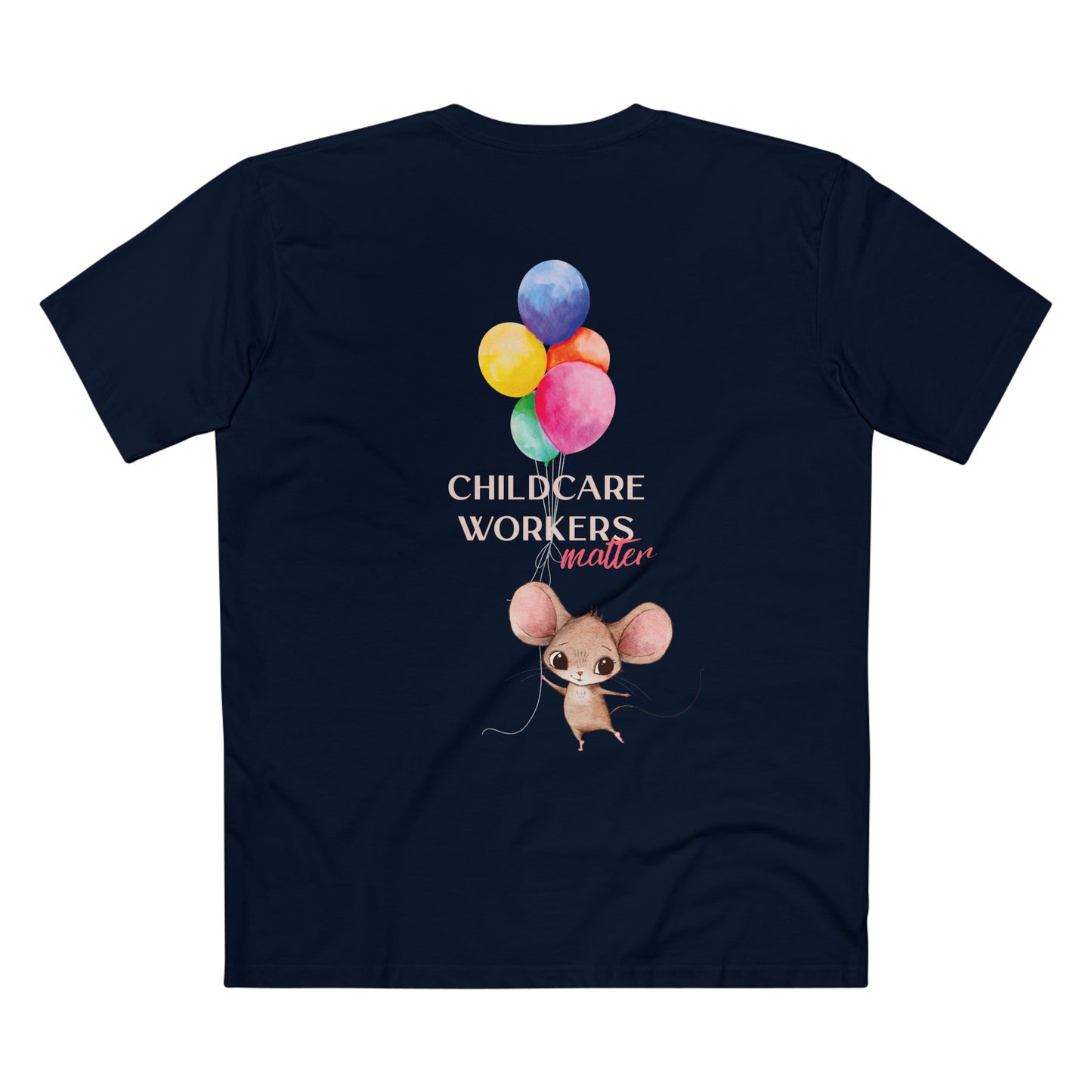 CHILDCARE TEE (Men, Navy)