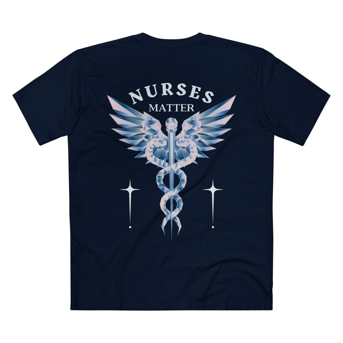 NURSES TEE (Men, Navy)