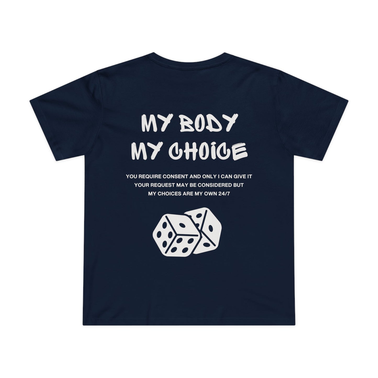 CONSENT TEE (Women, Navy)