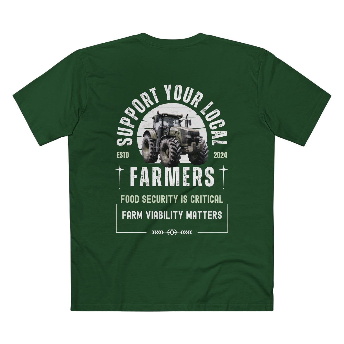SUPPORT FARMERS TEE (Men, Green)
