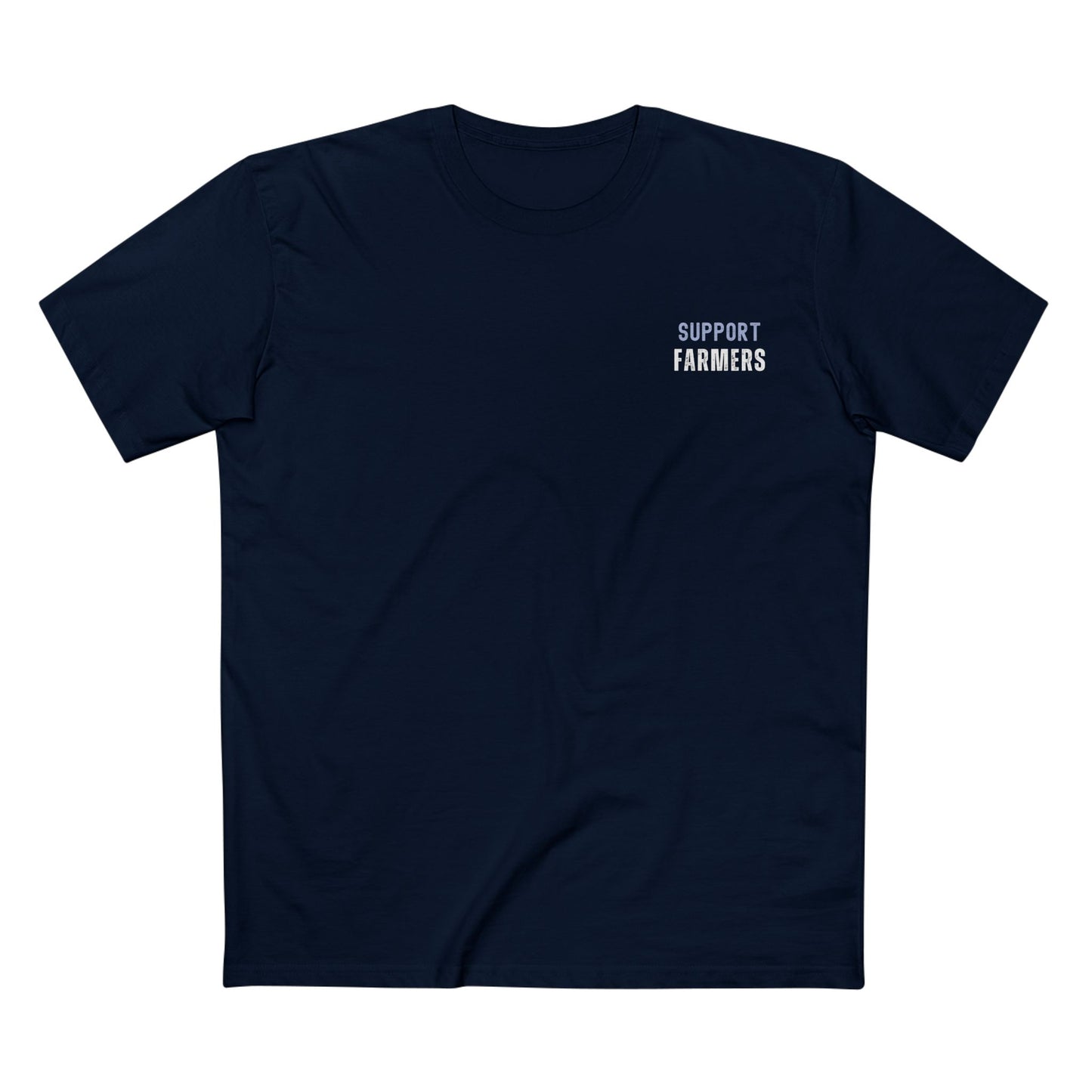 SUPPORT FARMERS TEE (Men, Navy)