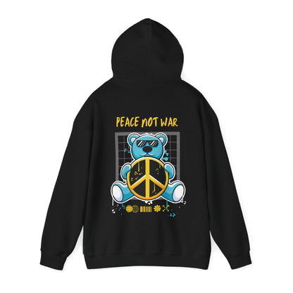 PEACE TED HOODIE (Unisex, Black)