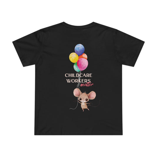 CHILDCARE TEE (Women, Black)