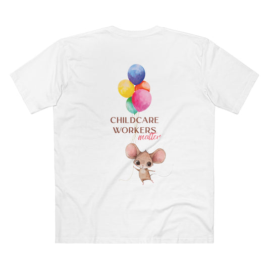 CHILDCARE TEE (Men, White)