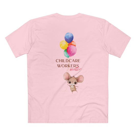 CHILDCARE TEE (Men, Pink)