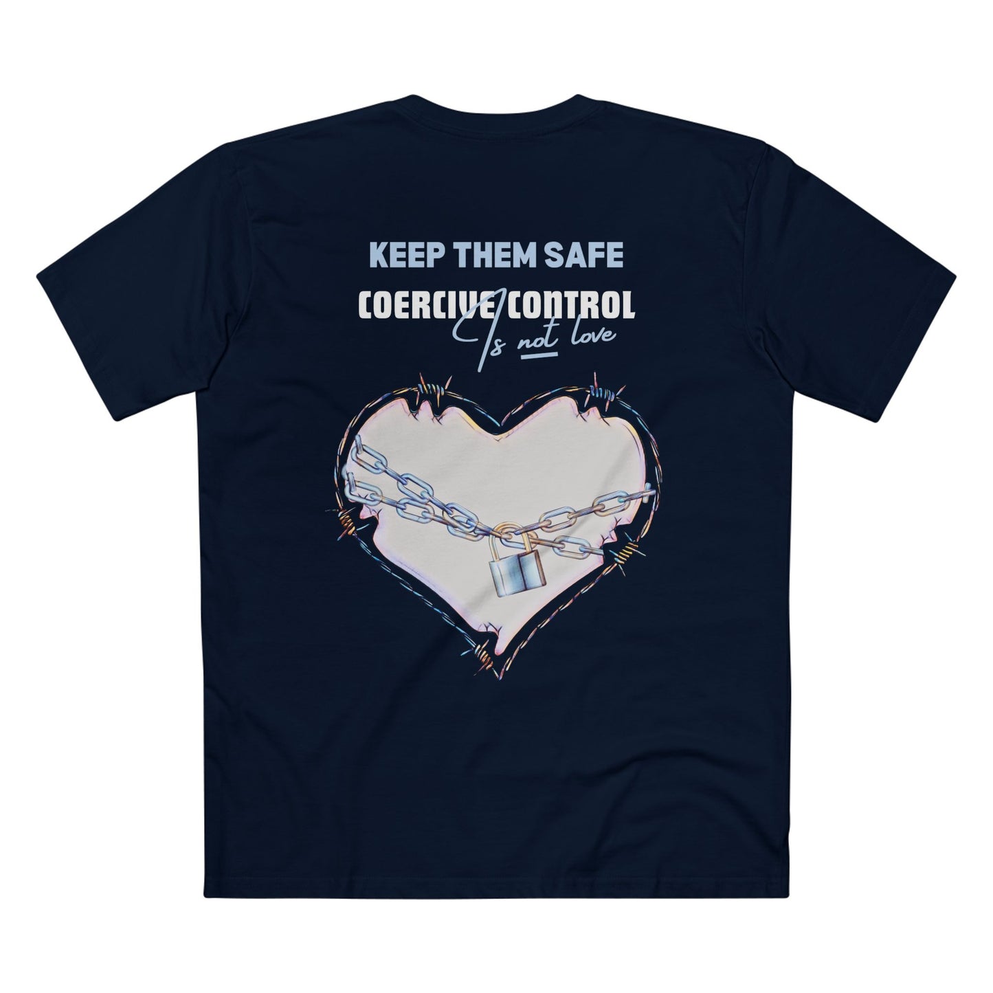 SAFE LOVE TEE (Men, Navy)