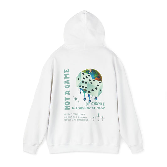 CLIMATE DICE HOODIE (Unisex, White)