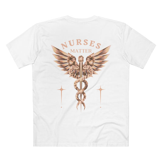 NURSES TEE (Men, White)