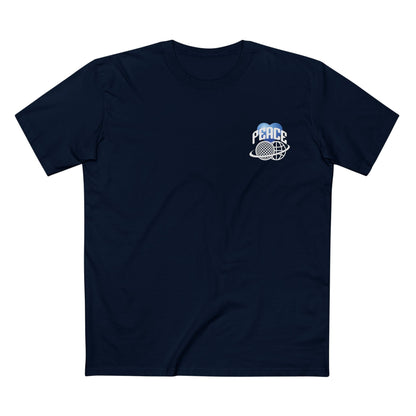 PEACE TEE (Men, Navy)