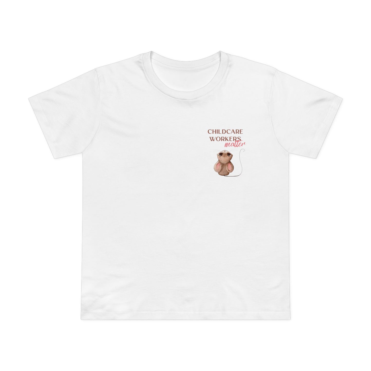 CHILDCARE TEE (Women, White)