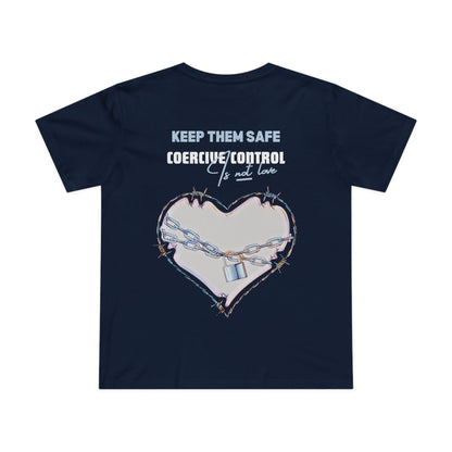 SAFE LOVE TEE (Women, Navy)