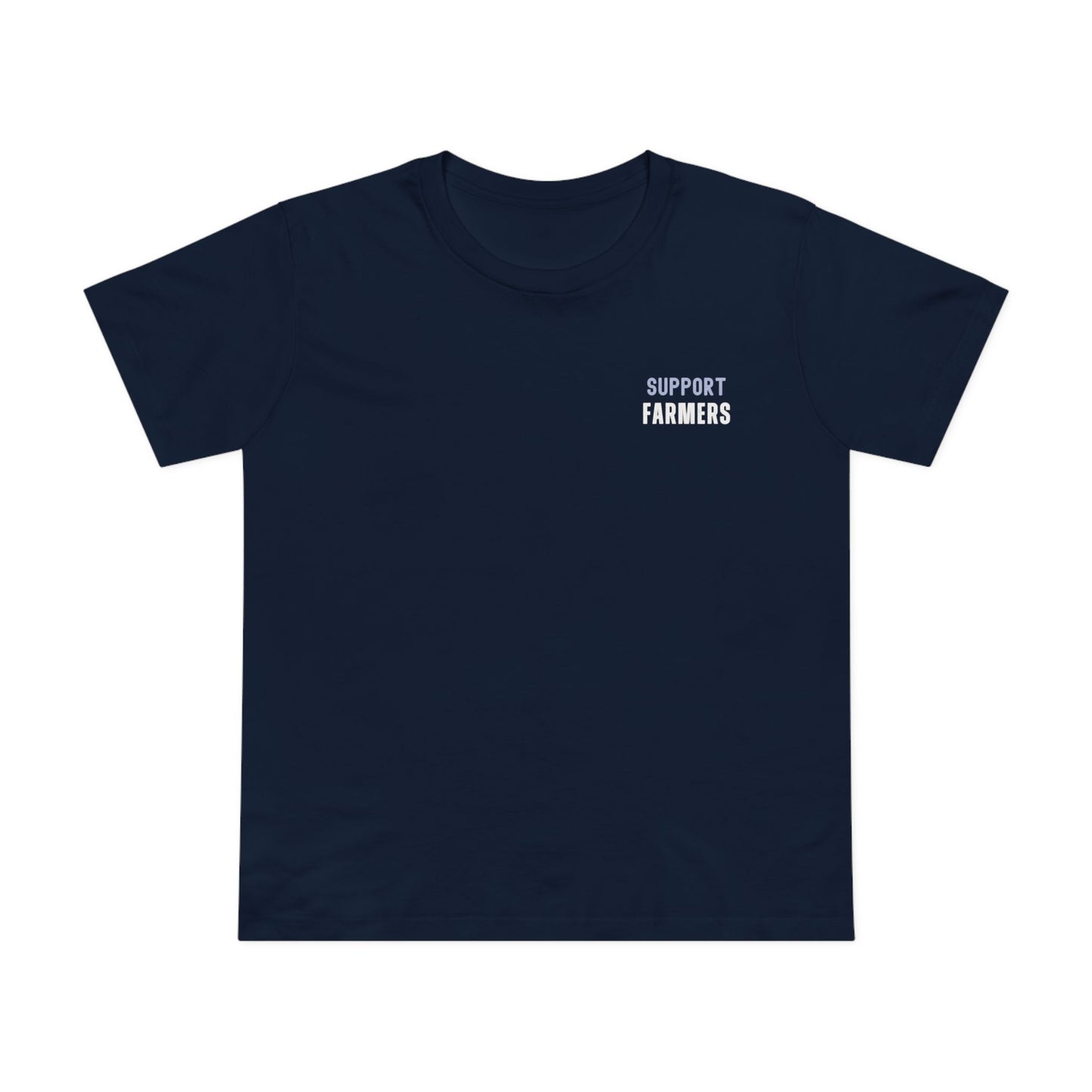 SUPPORT FARMERS TEE (Women, Navy)