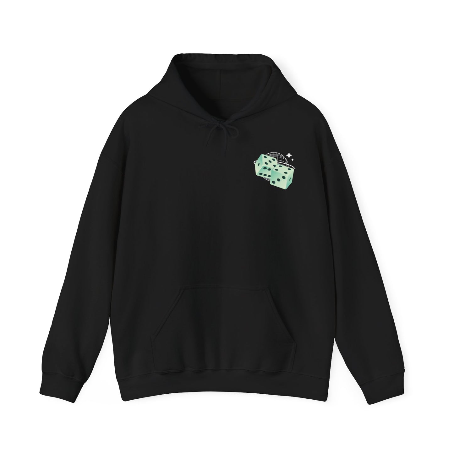 GLOBAL DICE HOODIE (Unisex, Black)