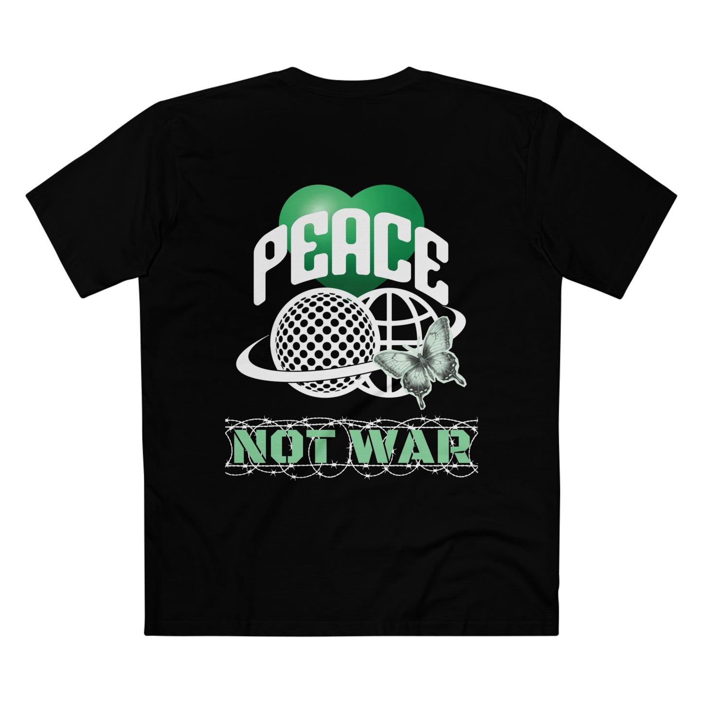 PEACE TEE (Men, Black)