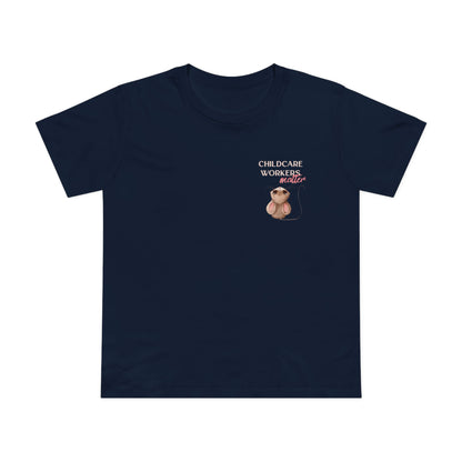 CHILDCARE TEE (Women, Navy)