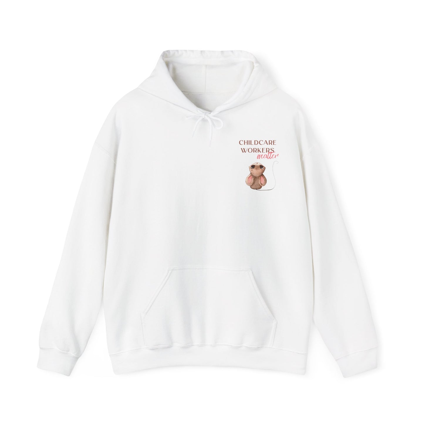 CHILDCARE HOODIE (Unisex, White)