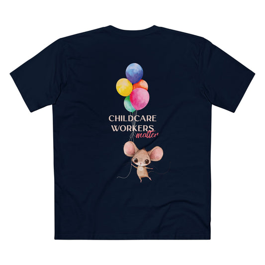 CHILDCARE TEE (Men, Navy)