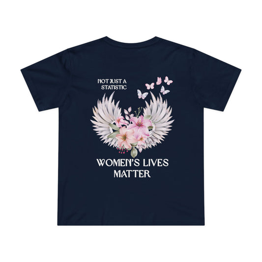WINGS TEE (Women, Navy)