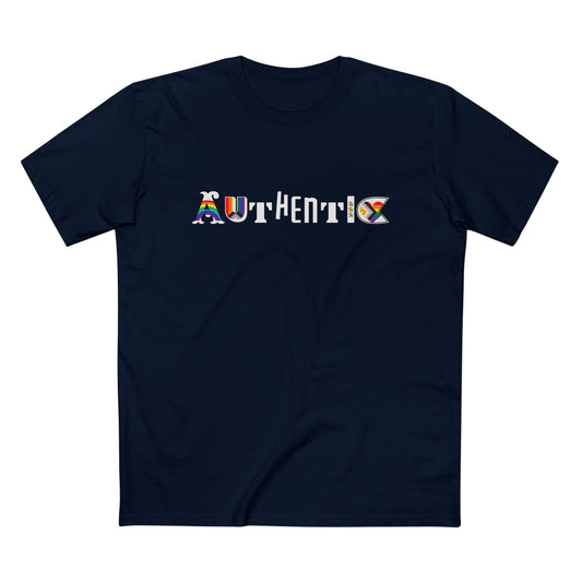 AUTHENTIC PRIDE TEE (Men, Navy)