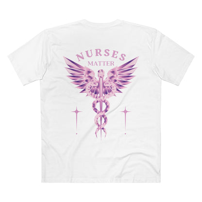 NURSES TEE (Men, White)