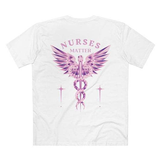 NURSES TEE (Men, White)