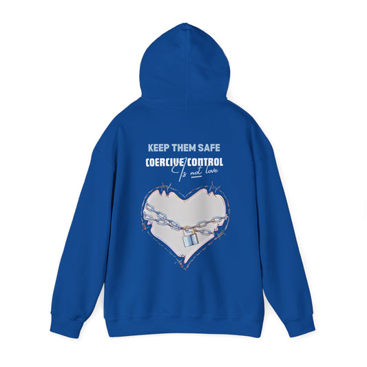 SAFE LOVE HOODIE (Unisex, Royal Blue)