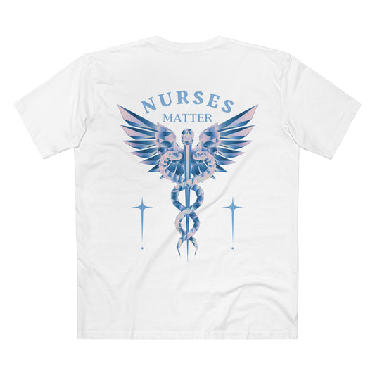 NURSES TEE (Men, White)