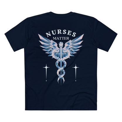 NURSES TEE (Men, Navy)