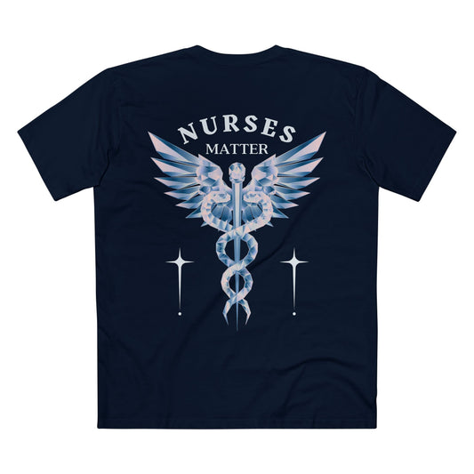 NURSES TEE (Men, Navy)