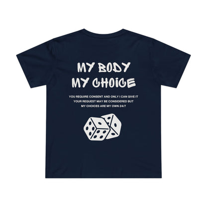 CONSENT TEE (Women, Navy)