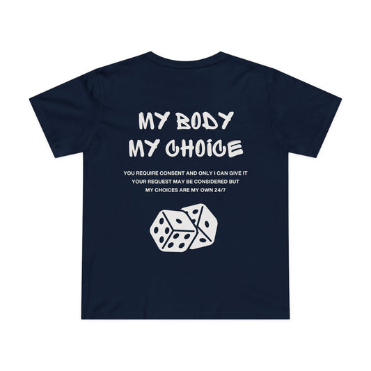 CONSENT TEE (Women, Navy)