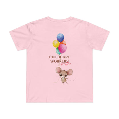 CHILDCARE TEE (Women, Pink)