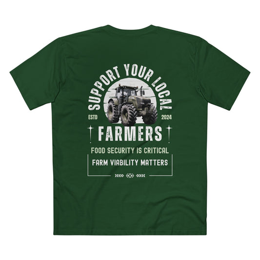 SUPPORT FARMERS TEE (Men, Green)