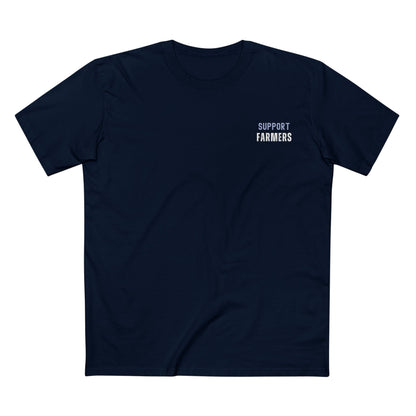 SUPPORT FARMERS TEE (Men, Navy)