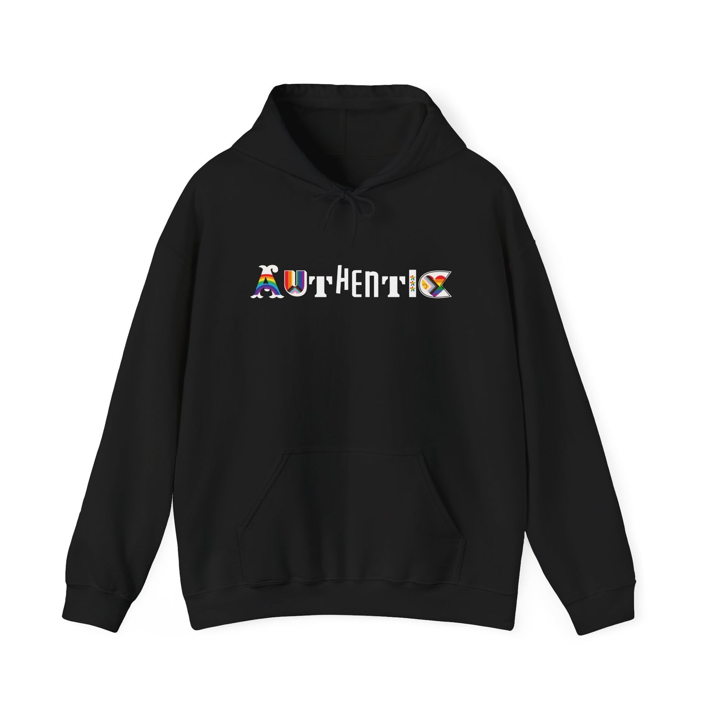 AUTHENTIC PRIDE HOODIE (Unisex, Black)
