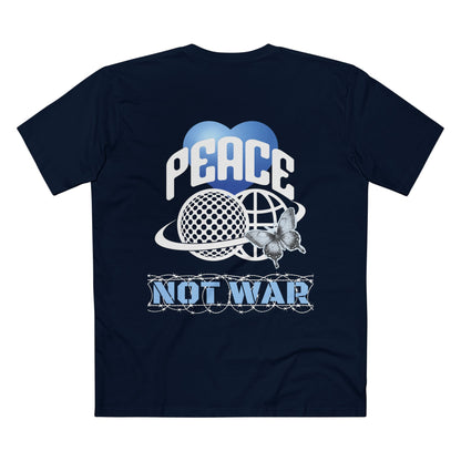 PEACE TEE (Men, Navy)