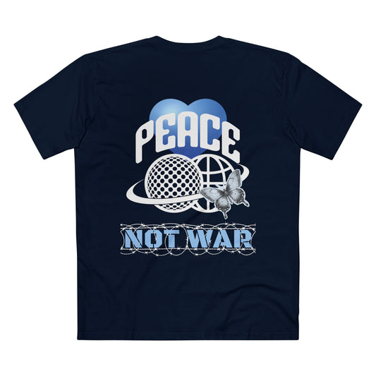 PEACE TEE (Men, Navy)