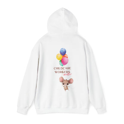 CHILDCARE HOODIE (Unisex, White)