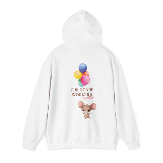 CHILDCARE HOODIE (Unisex, White)